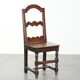 French antique Lorraine chair made of oak from the 18th century