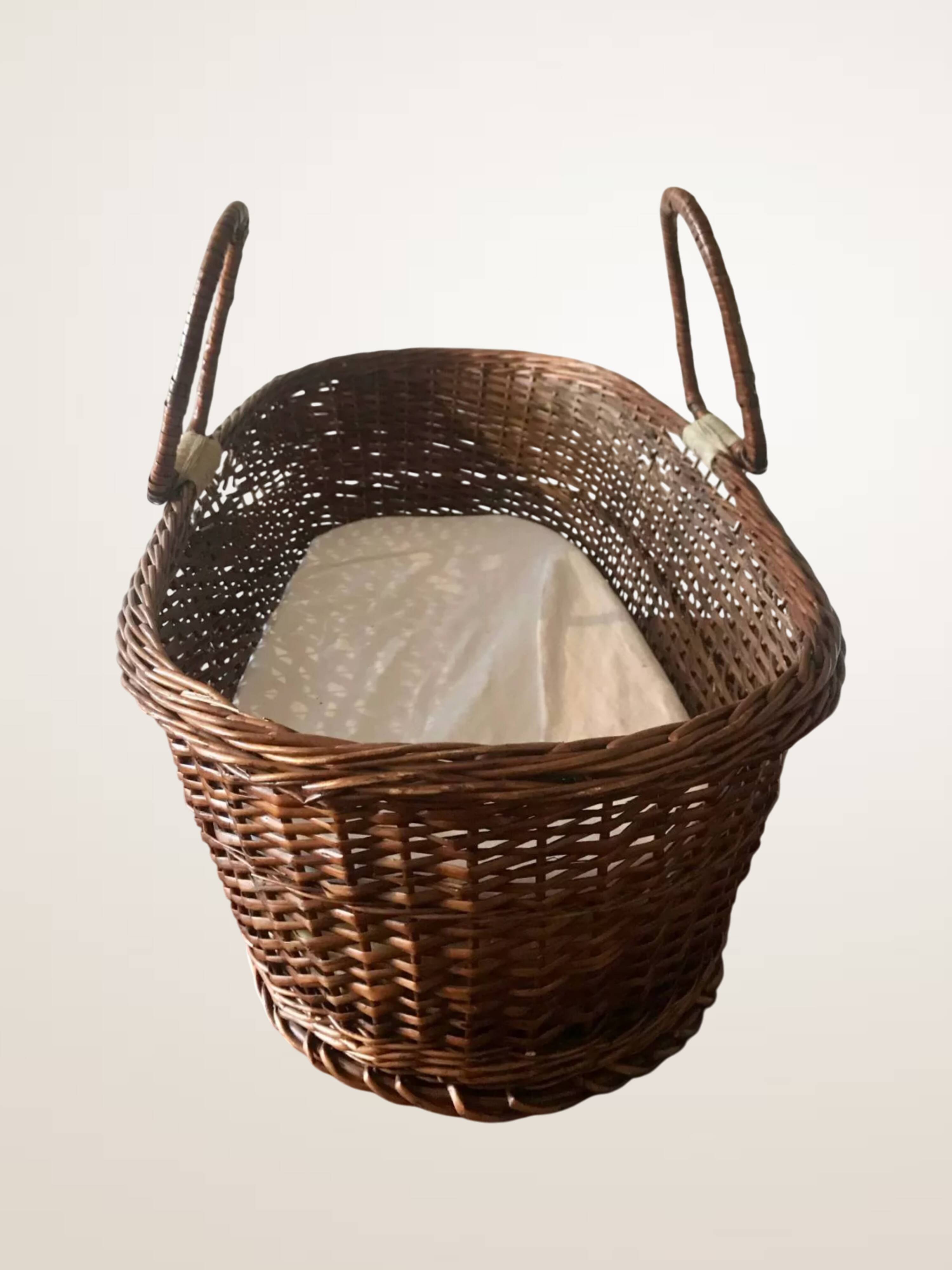 Large woven wicker basket