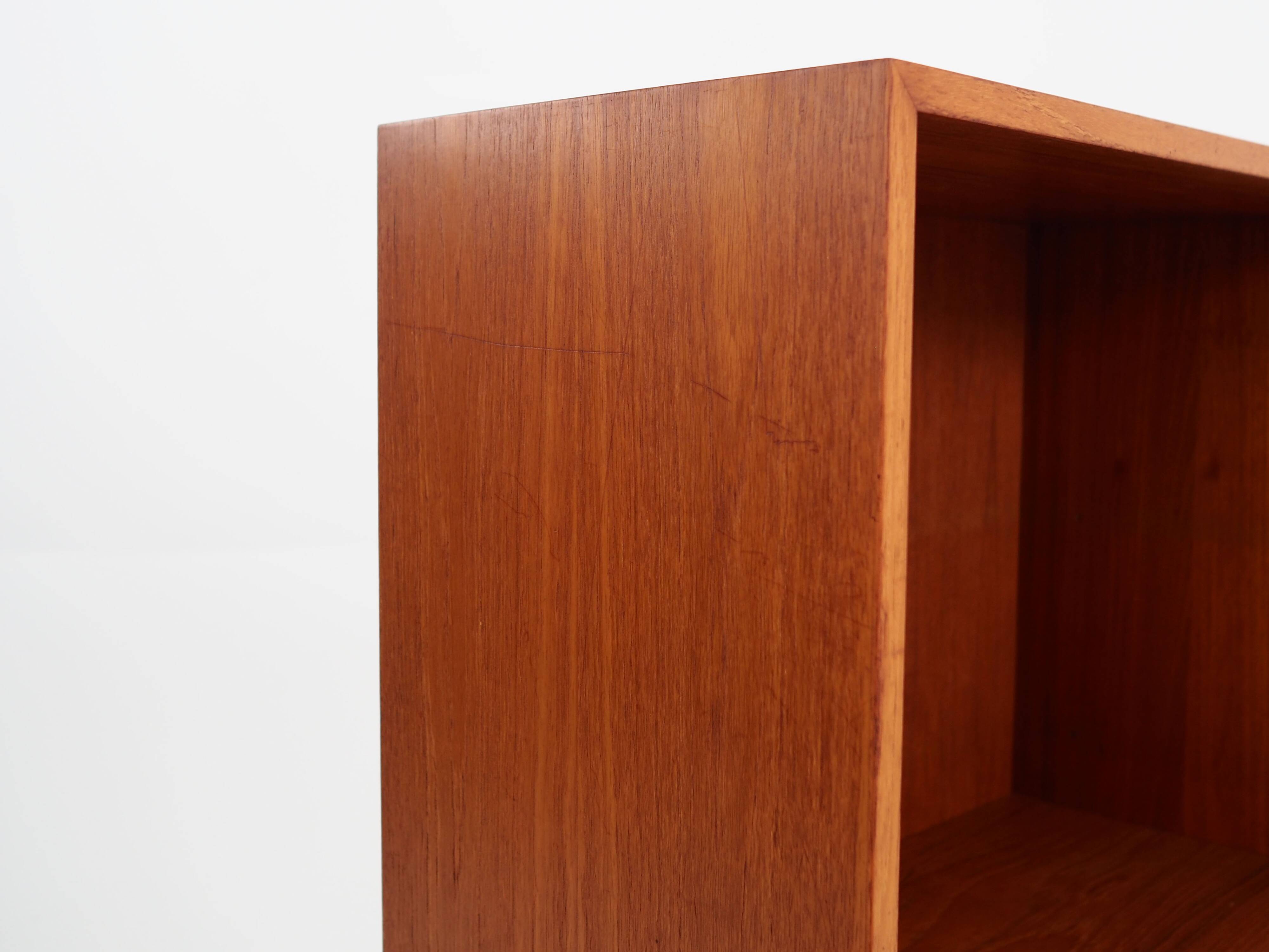 Teak bookcase, Danish design, 1970s, production: Denmark