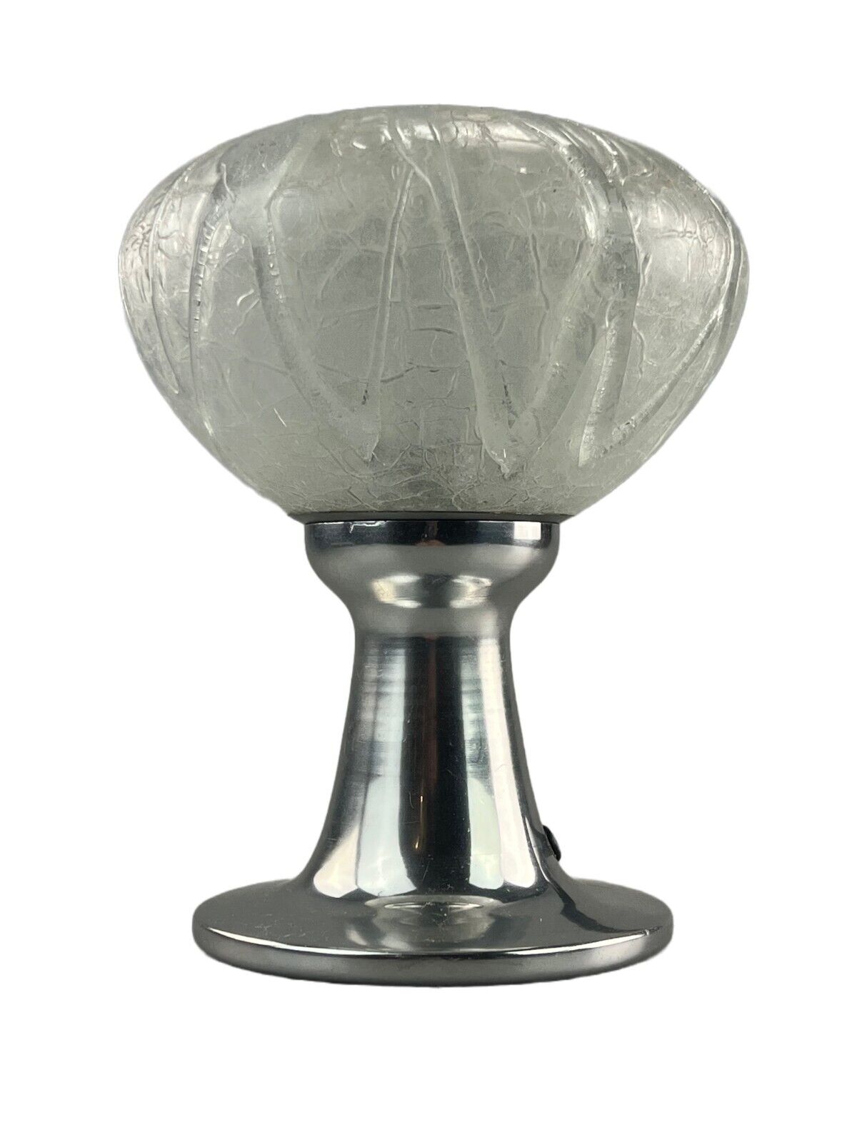 Lampe de table lampe de chevet chrome Doria verre espace âge design
