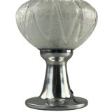 60s 70s table lamp bedside lamp chrome Doria glass space age design
