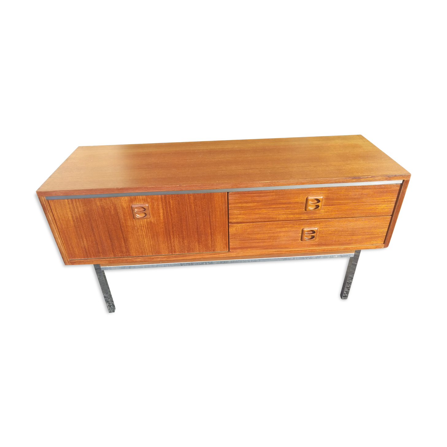 Teak sideboard or chest of drawers, 1960s