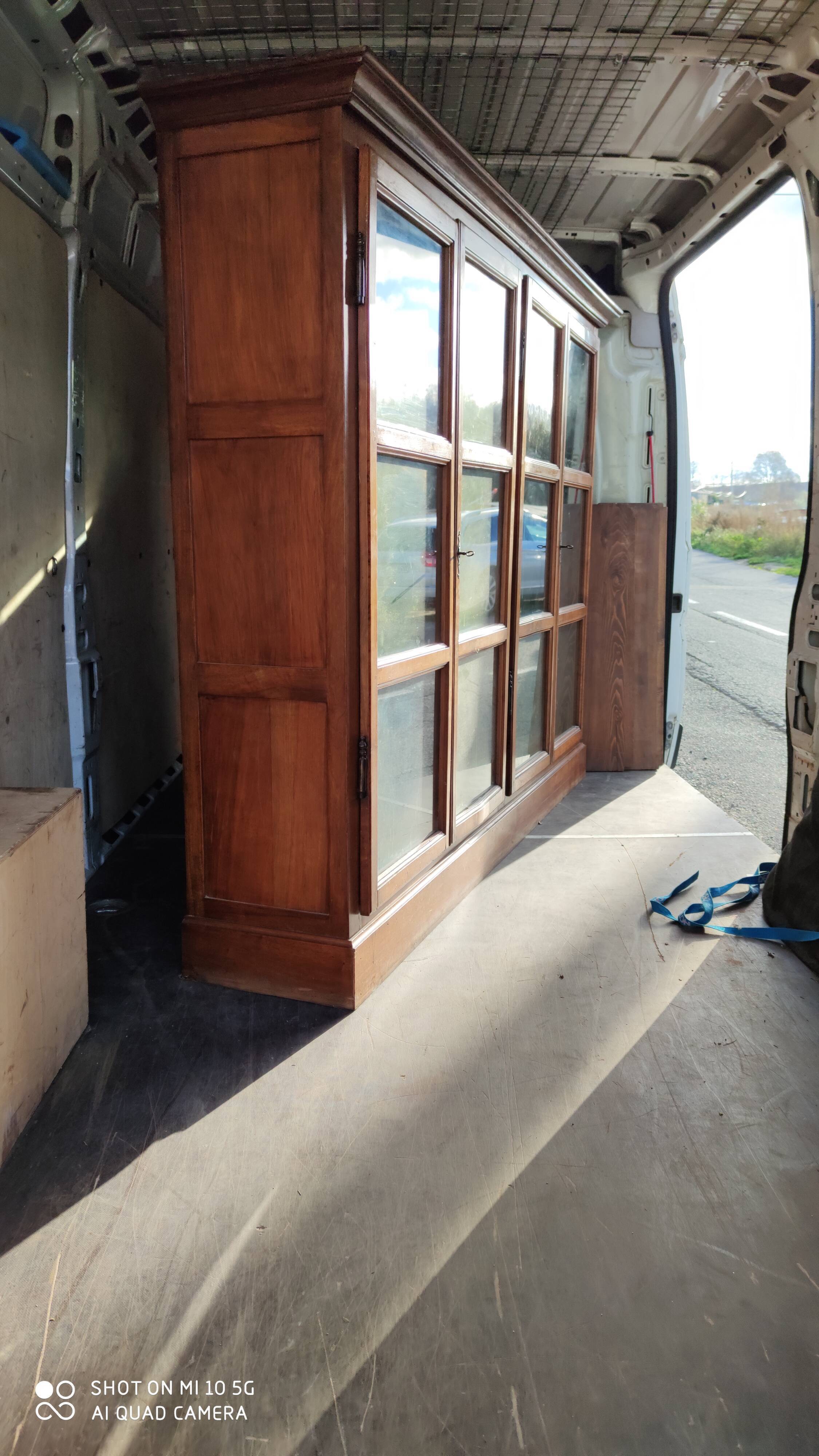 4-century blond walnut library