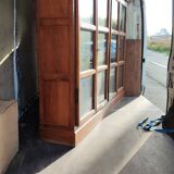 4-century blond walnut library