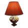 Lamp still life fruits