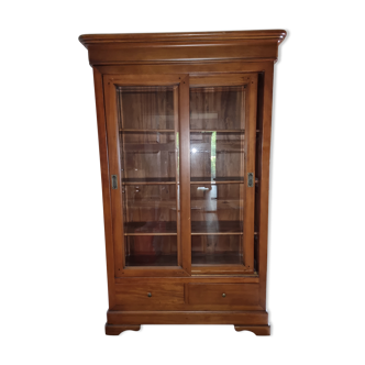 Vitrine double porte coulissante