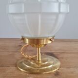 Pressed glass table lamp
