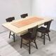Marble and rose table and bolster Hollywood Regency Italy 1970s