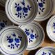 Set of 10 vintage dessert plates Moulin des Loups