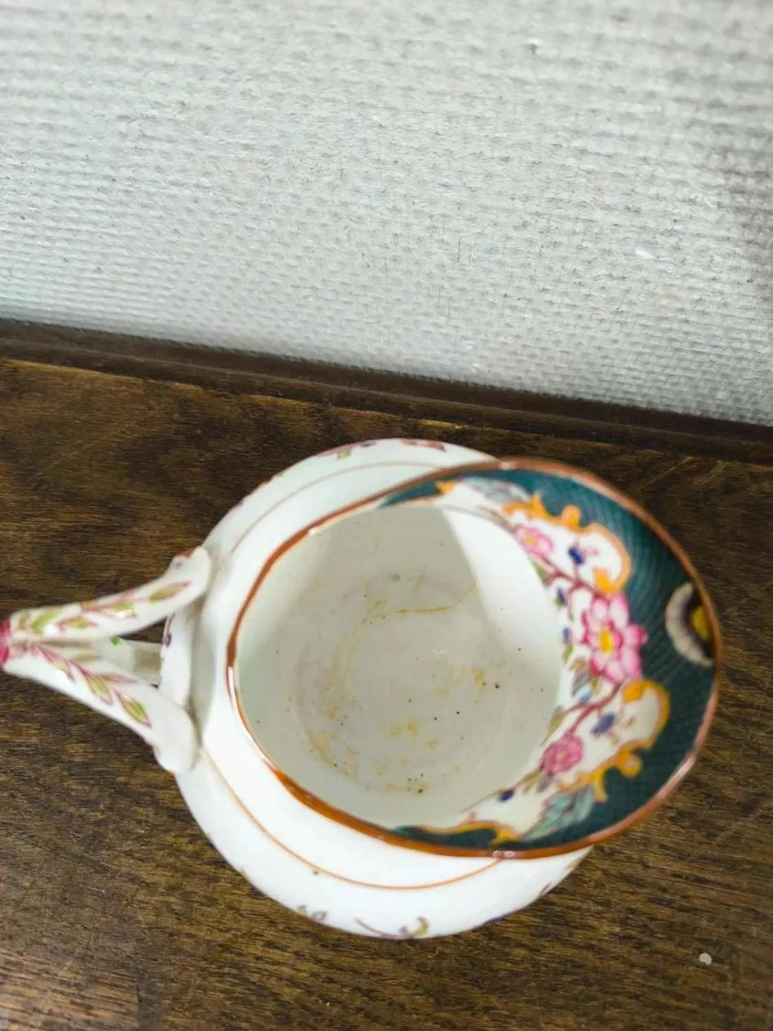 Small milk jug Sarreguemines Minton 215