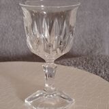 11 verres à liqueur en cristal d’Arques.  Modèle  Chaumont.