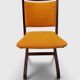 Set of 4 vintage saffron Scandinavian chairs