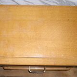 Bedside with 1 drawer and compass feet