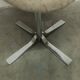 Swivel chair in chrome and clean, sturdy patterned fabric from the 1970s.