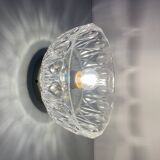 Vintage molded glass lampshade - tableware collection -