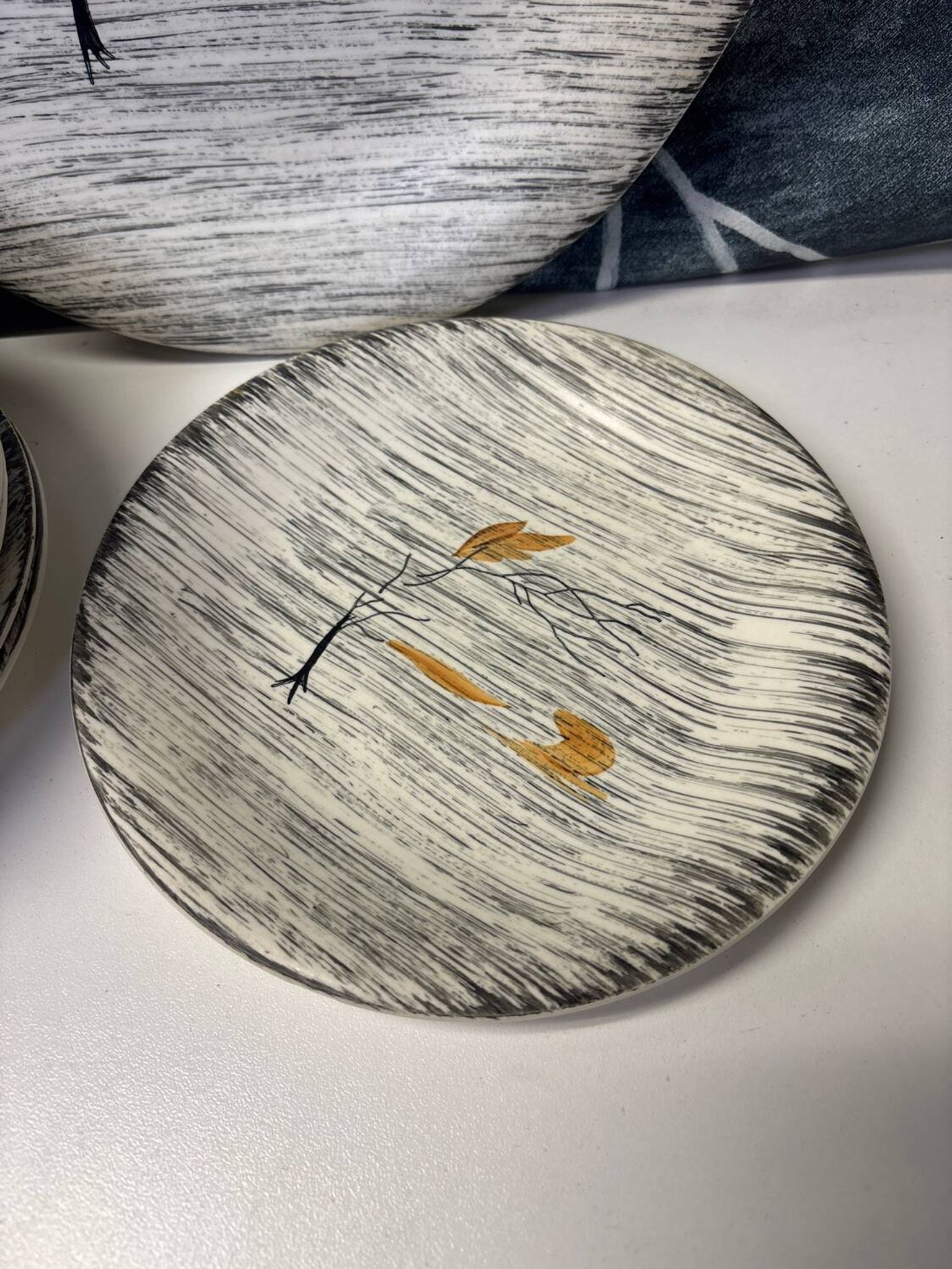 Set of dessert and dinner plates Langeac les Salins