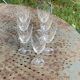 7 verres à vin en cristal et verre ciseles vintage