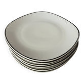 Assiettes plates porcelaine Schirnding  Bavaria