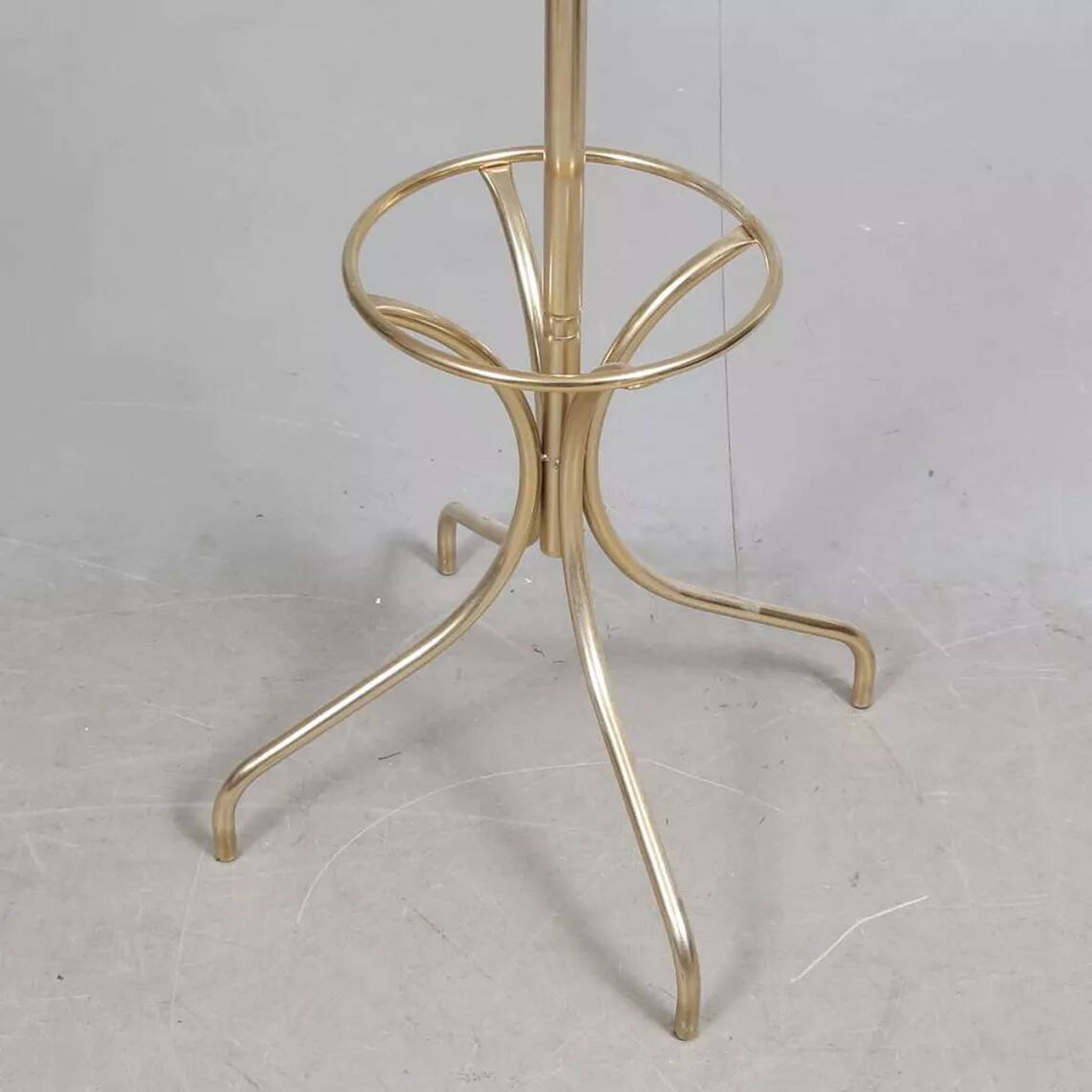 Vintage gold metal coat rack 1960