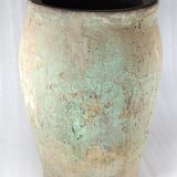 Green terracotta jar