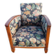 Art deco walnut armchair