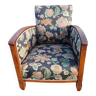 Art deco walnut armchair