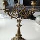 Elegant Antique Chandelier/Candelabra 3 fires in gilded patinated bronze. Baroque/Rococo/Shabby chic style