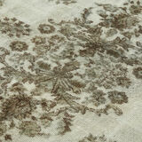 Handmade hi-low pile oriental grey rug, 1980s, 206 cm x 297 cm