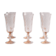 Lot de 6 flûtes roses