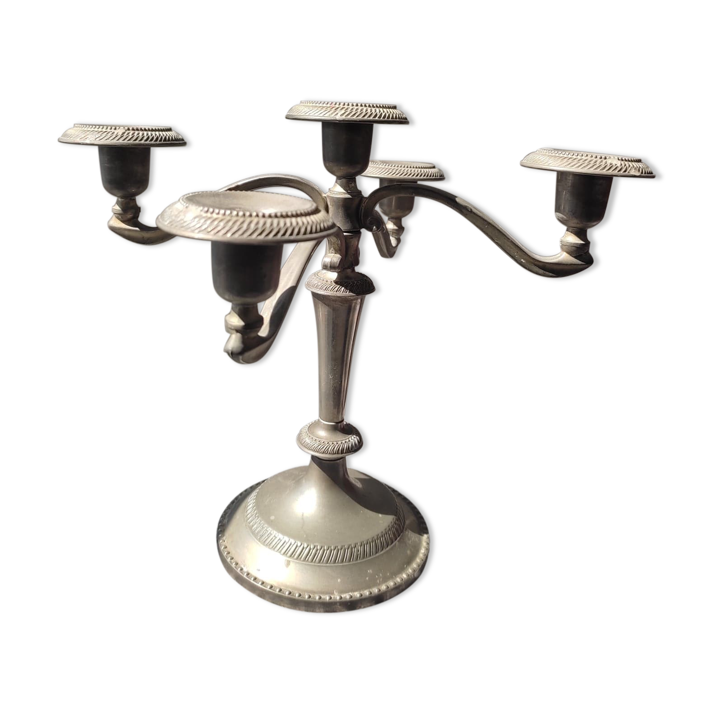 Chandelier with 5 branches in brass louis XVI style