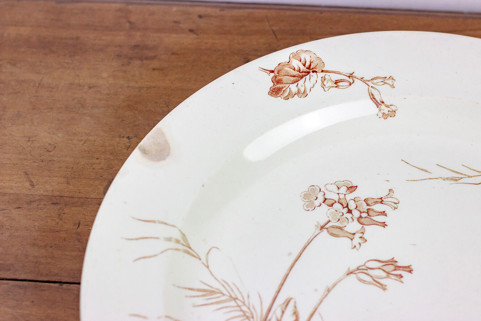 Plat rond modèle Primevère Luneville