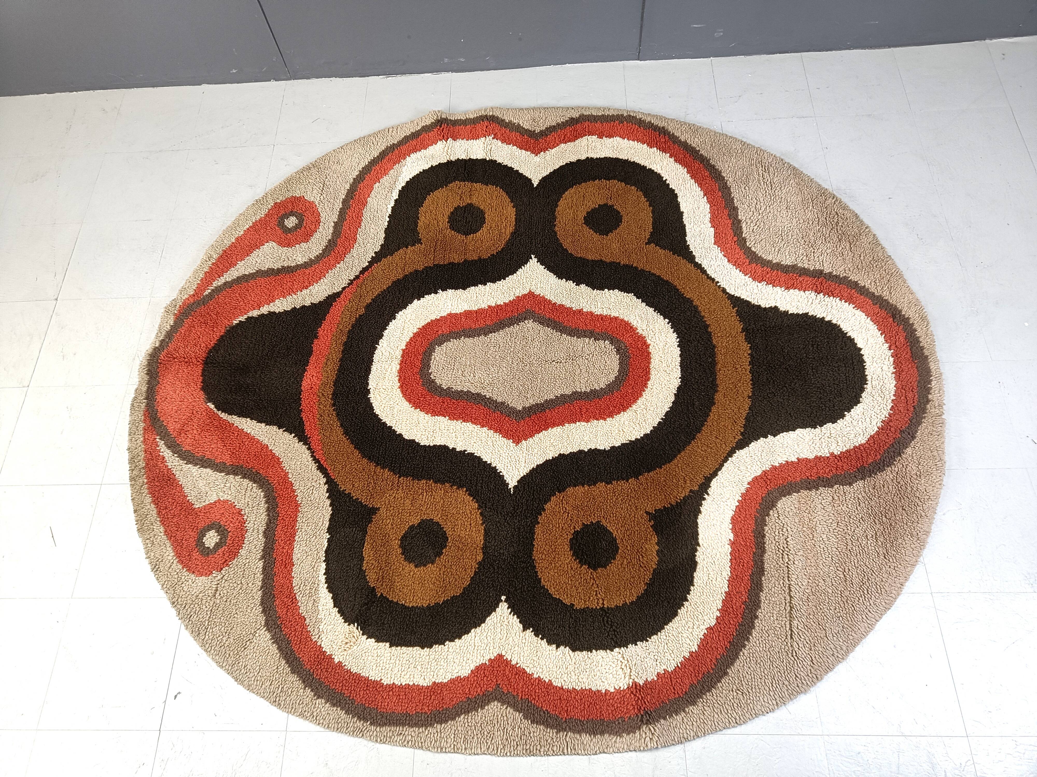 Large modernist rug, 1970s