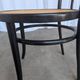 Mid-Century Thonet Style Dining Chair / Black Bentwood & Cane Seat Vintage