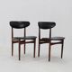 1960s Set of Six Scantic Mobelvaerk Dining Chairs in Leatherette, Denmark