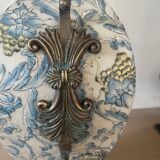 Antique Chinese enameled ceramic lamp