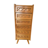 Wood and rattan chiffon