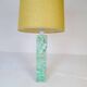 Mid-century green marble table lamp by Bergbom, Sweden, 1960s.