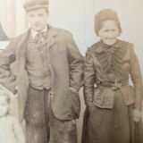 Old albumen photograph - Workers - France - Late 19th century