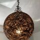 Vintage suspension Wicker ball 70s