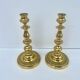 Pair of brass candlesticks in Louis Philippe style