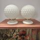 Pair of vintage Art Deco globe wall lights