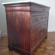 Commode Louis Philippe en acajou et plateau marbre
