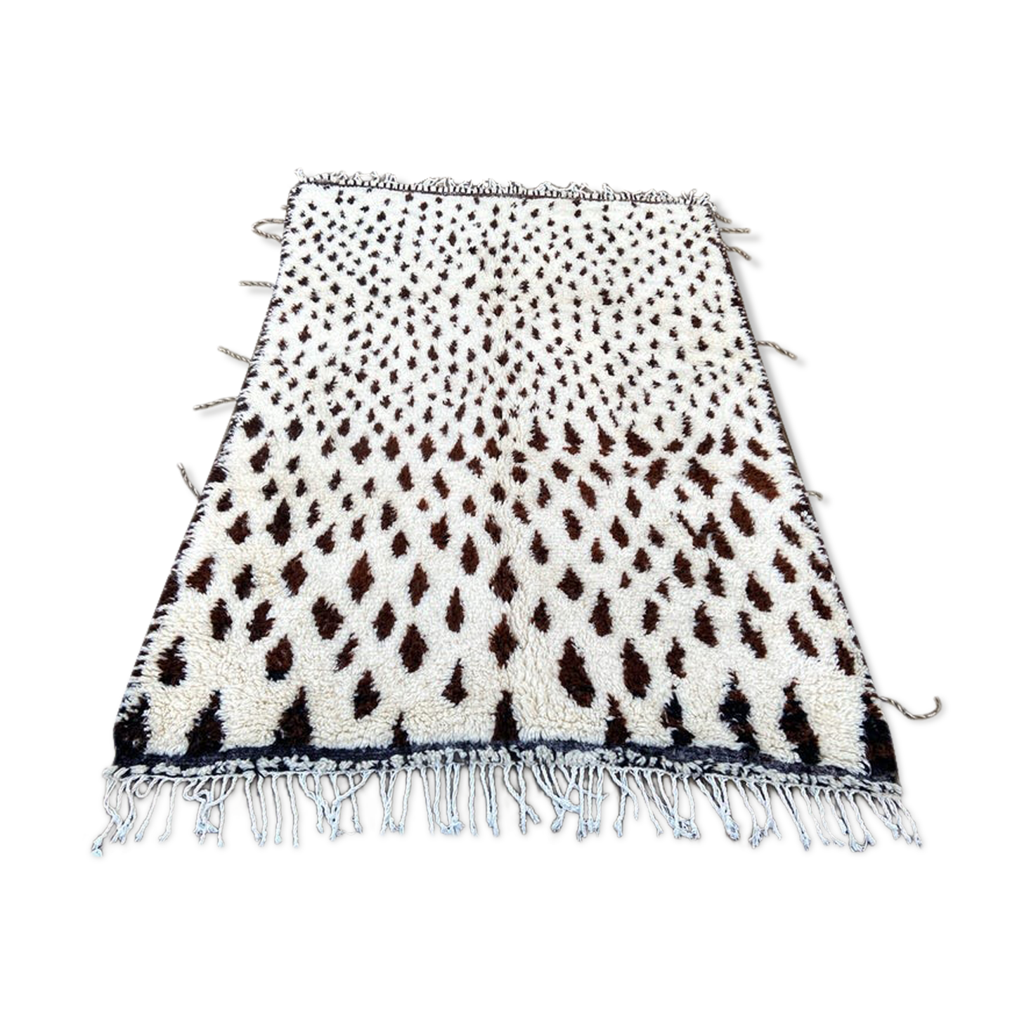Beni Ouarain wool rug in 185x280 cm wool