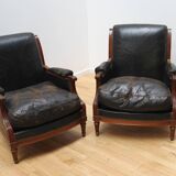 Paire de fauteuils style Louis XVI
