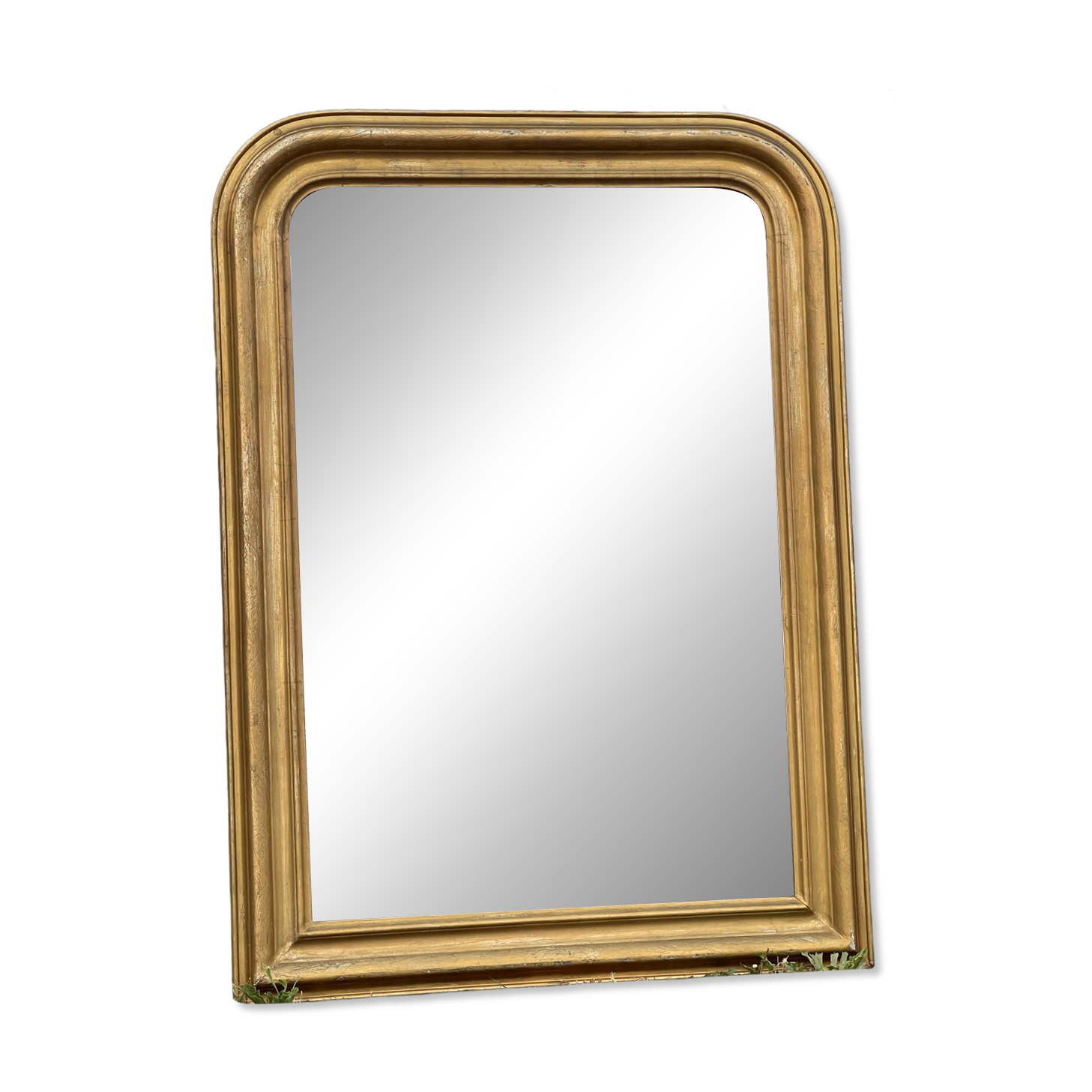 Louis-Philippe gilded mirror with mercury glass 89x65cm