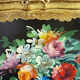 Wooden platter, hand-painted decoration