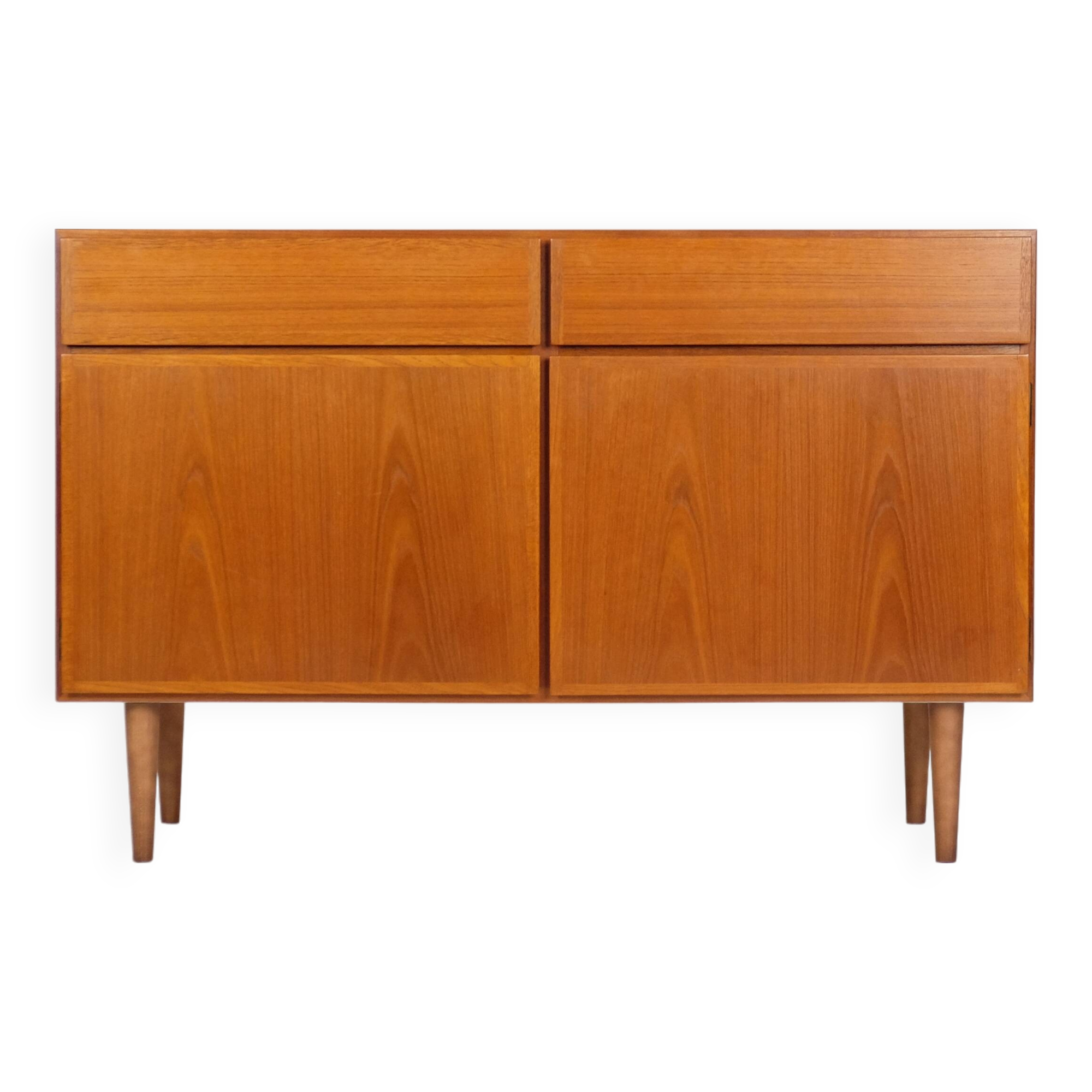 Buffet vintage en teck Omann Jun Kommode 60er Design danois 120cm