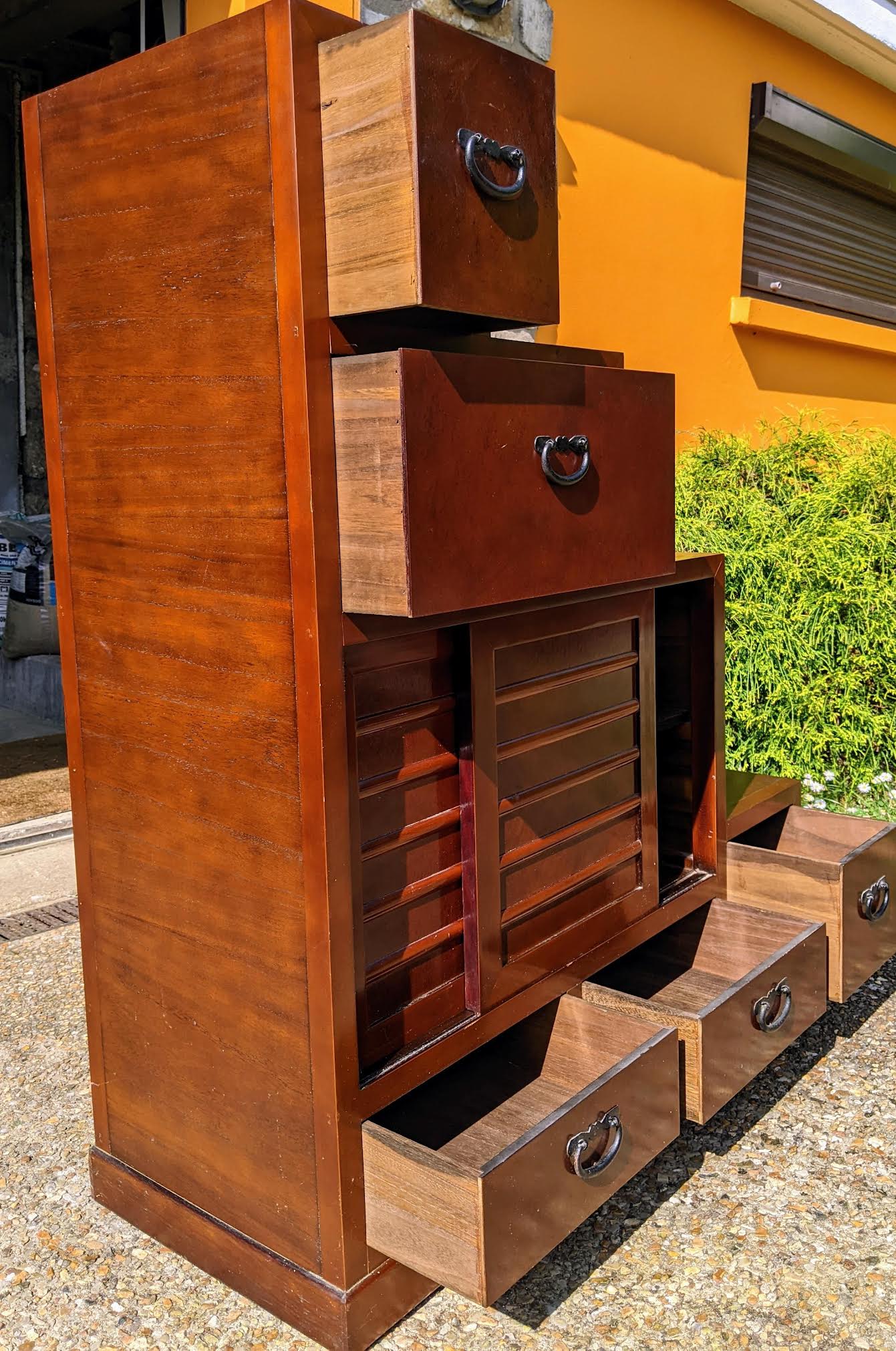 Japanese staircase cabinet kaidan tansu