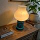 Vintage blue table lamp / small lamp