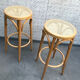 Cane bar stool